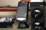 San Jamar - Servetdispenser op stand - minivouw - zwart transparant - serie venue 