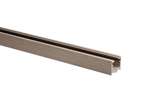 Linum - Alu stellijst voor opbouw - rvs look - niet geboord - 6mtr/lng 