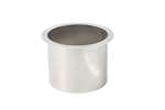 Linum - Rvs afvalkoker rond - ø154mmx125mm - met vlakke flens 15mm - ø180mm 