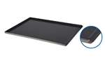 Lineoplus - Bakplaat aluminium 80/60 geperforeerd - 3 boorden 23mm + 1 schuine 1,5mm teflon 