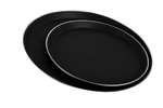 Lineoplus - Rond antislip dienblad met inox ring - glasvezel - ø360mm 