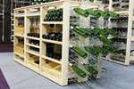 VisioRack - Wijnrek hout met verchroomde niveaus - visiobois - 16 nf3 niveaus - 48 flessen 