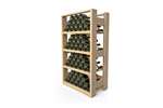 VisioRack - Wijnrek hout met houten niveaus - visiobois - 4 niveaus - 40-72 flessen 