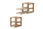 VisioRack - Visiobox - 1 module met 2 uitschuifbare - niveaus 