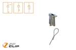 Zip Clip - Plus-on-wire loop ophangsysteem - 5mtr - belasting 100kg - 10pce/pck 