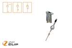 Zip Clip - Plus-on-wire betonophangsysteem - 3mtr - belasting 90kg - 10pce/pck 