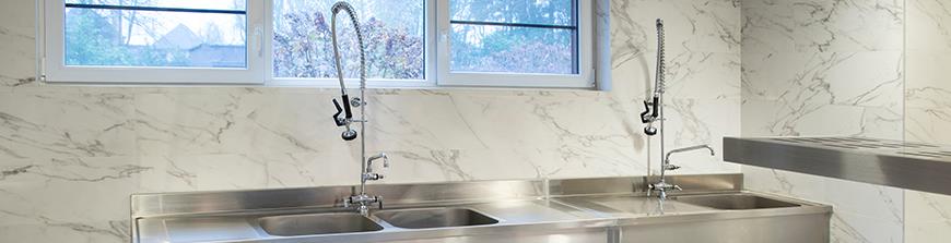 Faucets and pre-rinse units