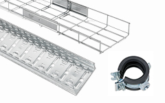 Cable trays and pipe support systems