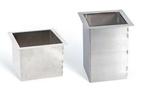 Vide-ordures carrés en inox