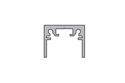 Aluminium lichtkapprofiel voor led - 6mtr/lng