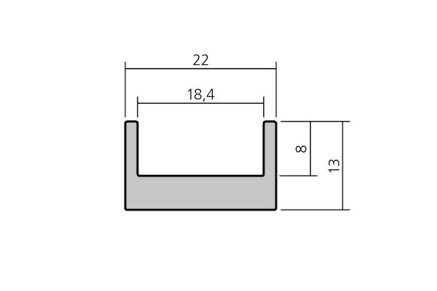 Profillateral - 6mtr/lng 