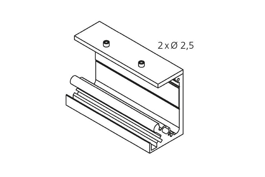 Gabarit de percage pour profil 12223 