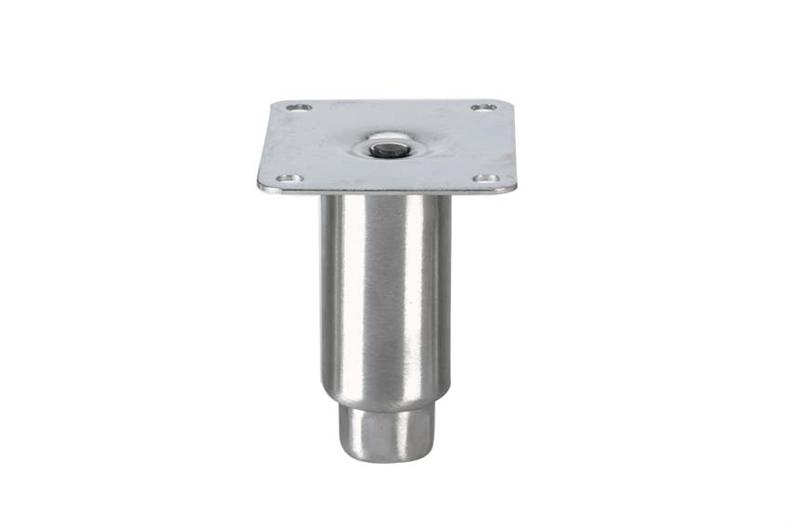 CNS Stellbein Topline - 100mmh - Ø Rohr : 41mm - mit Montageplatte 