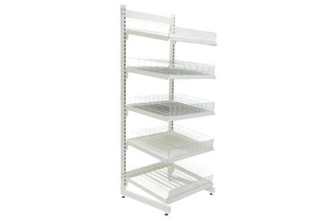 UNIVERSELE STAANDER IN L-VORM 2100MM - PROFIEL 60X30X3MM + STELVOETEN