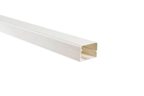 Complete duct - 105x75 mm white - 2 mtr/lng