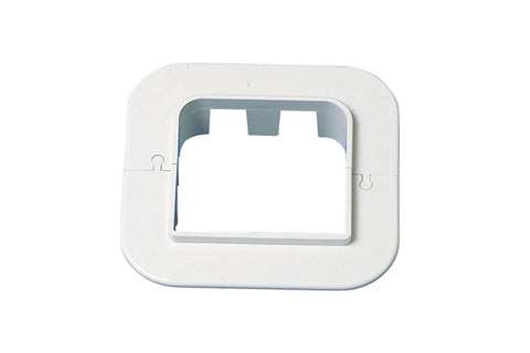 Muurrosette 150 mm wit