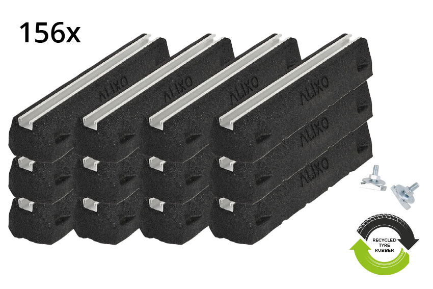 1 Palette Alixo Foot 600mm - 156 Sockel Inkl. Schrauben M10x30 