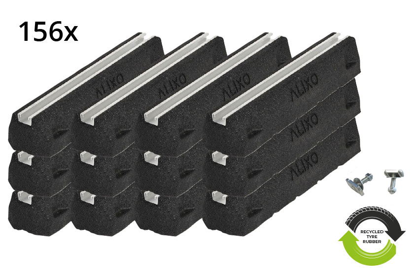 1 palet alixo foot 600mm - 156 blocks incl fittings m8x30 
