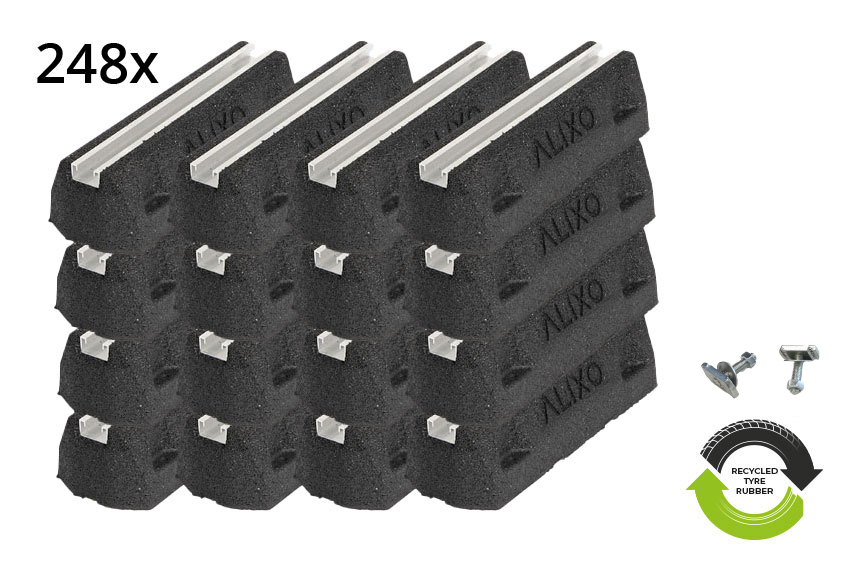 1 palet alixo foot 400mm - 248 blocks incl fittings m8x30 