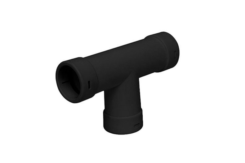T-joint rigid drain pipe - ø20mm 