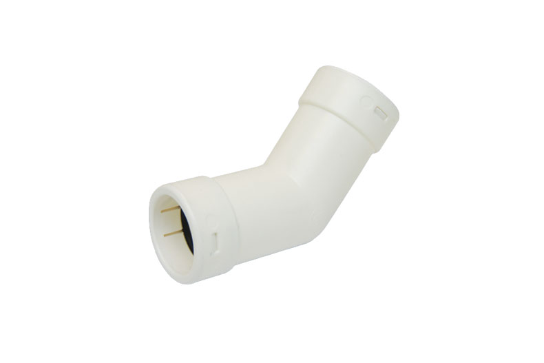 Connector 45° rigid drain pipe - ø25mm 