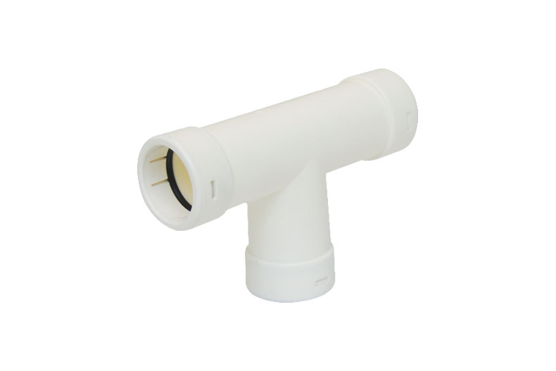 T-joint rigid drain pipe - ø25mm 