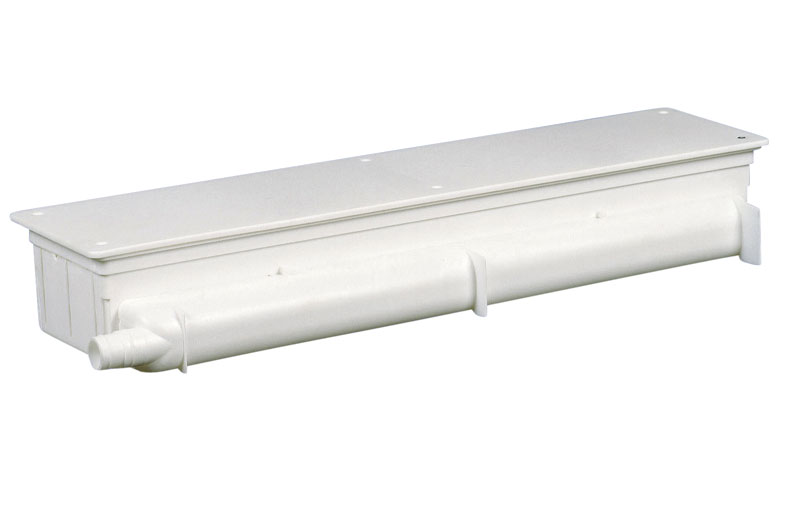 Pre-installation box - horizontal outlet - reversible - 427x95x65mm 