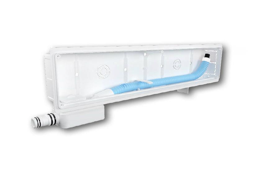 Dry safe box 525x160x68mm - horizontal outlet 