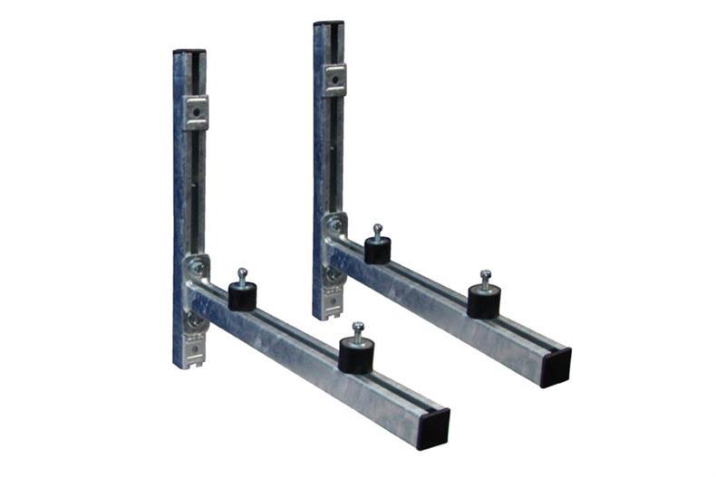 Kit Wandkonsolen Feuerverzinkt - 38x40x520mm Inkl. Vibrationsdämpfer M8 