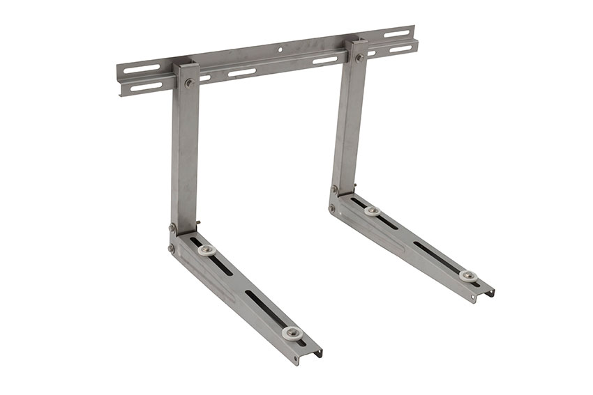 Support mural acier inox 1.5mm+traverse - 540x400x780mm - 100+100kg - AISI304 