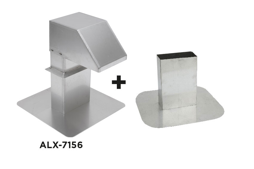 Aluminium roof inlet - alx-7156 + adjustable underframe 