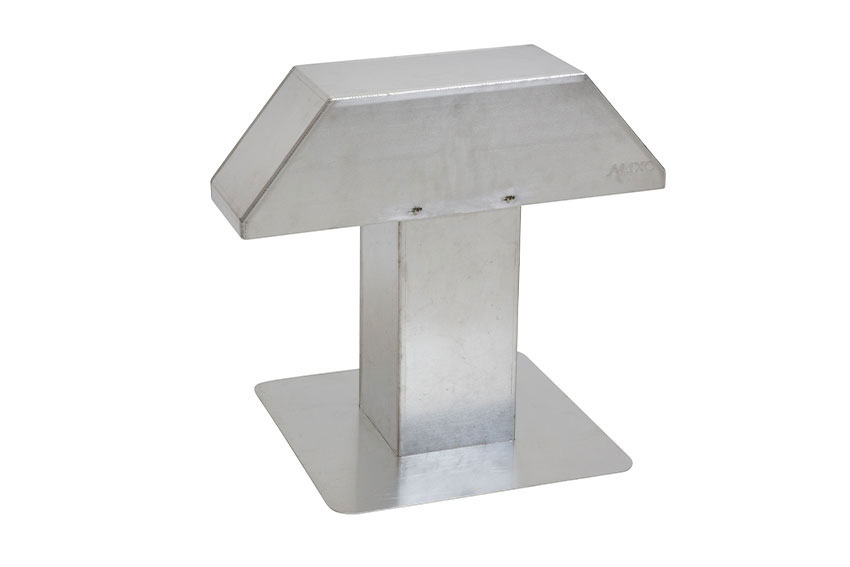 Aluminium roof inlet - 200x200mm - 2 outlets 