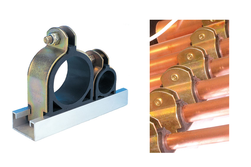 Metal/rubber collar clamp 5/8' - 41x21mm / 41x41mm / 10pce/pck 