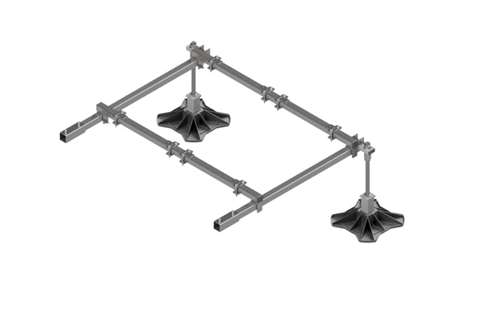 Big Foot multi frame extensie (box) - 1000x1200mm - 2x330mm voet