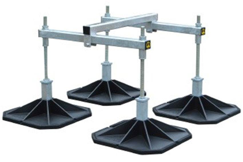 Big Foot regelbare HD Cube - voet 450x450mm / frame 560x710x800mm 