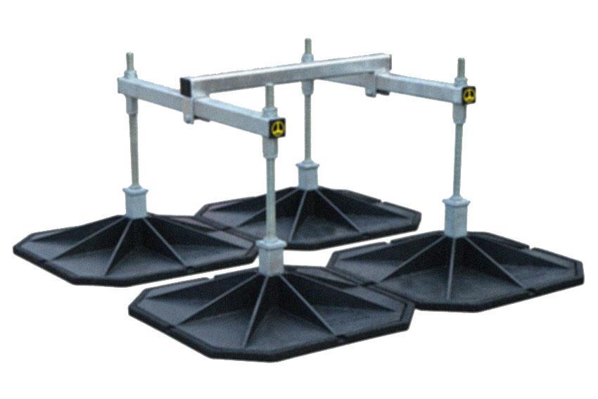 Big Foot adjustable HD Cube - Foot 600x600mm / frame 560x710x800mm 