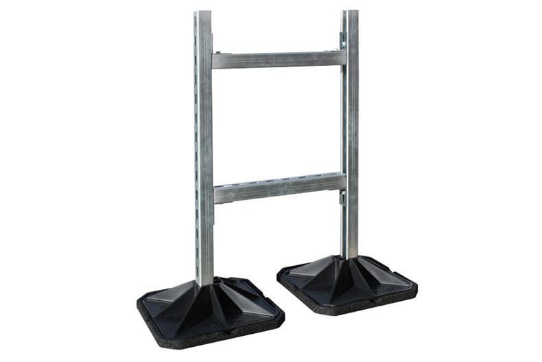 Pied sans tige supports en 'h' 600x600mm - 1 pce = 1 kit (2 pieds) 