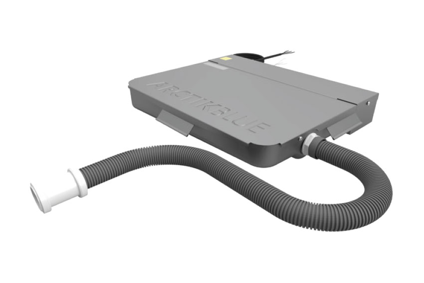 Systeme arctikblue: pompe megablue - dans un bac de condensats - 422x454x64mm 