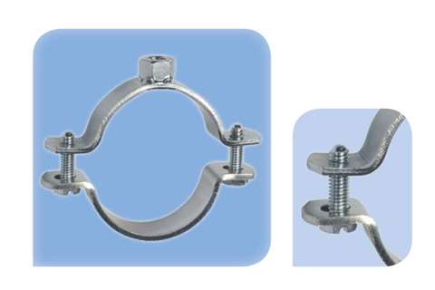 Zinc plated collar clamp 26-28mm - fixing m8 - nps 3/4'