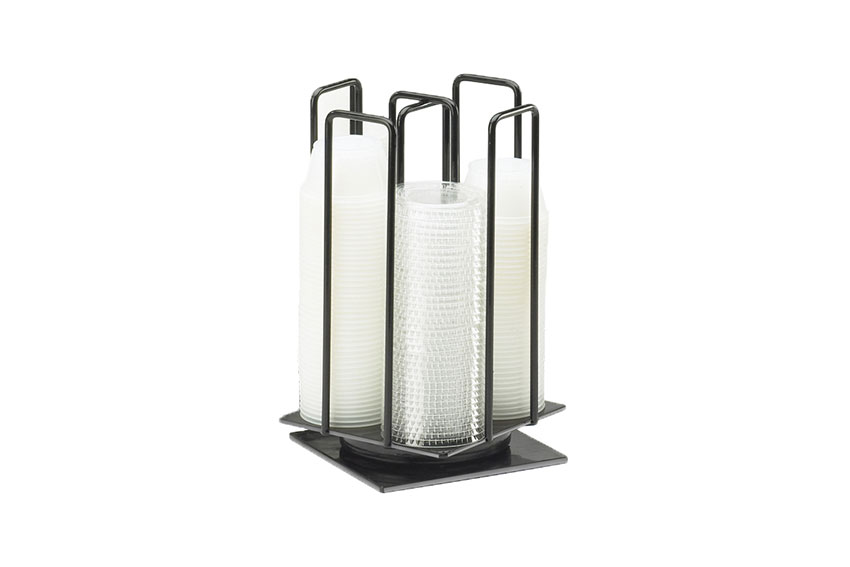 Cup-/lid caddy - small - 360° - 133x133x235mm - max. ø60mm 