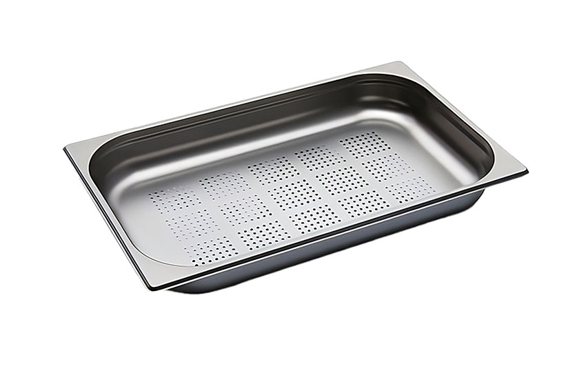 GN1/1 - 65mm récipient inox - perforé - V-Line 