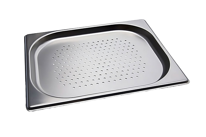 GN1/2 - 20mm récipient inox - perforé - V-Line 