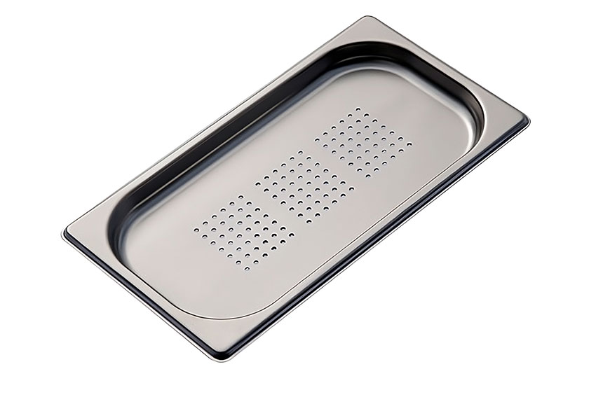 GN1/3 - 20mm récipient inox - perforé - V-Line 