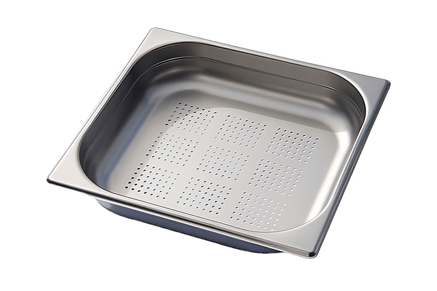 GN2/3 - 65mm récipient inox - perforé - V-Line 