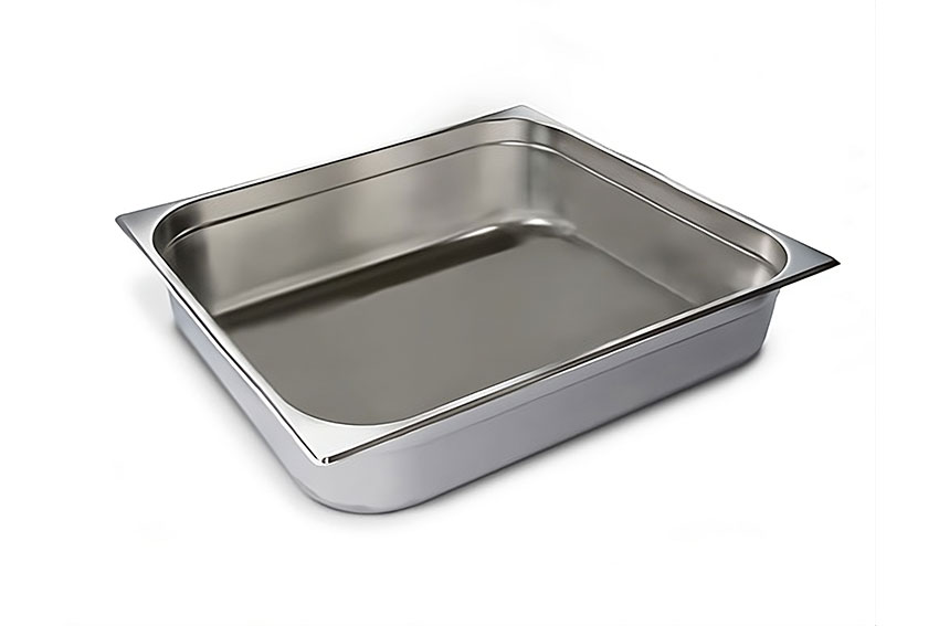 GN2/1 - 100mm récipient inox - plein - V-Line 