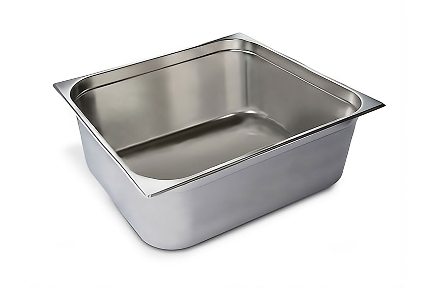 GN2/1 - 150mm récipient inox - plein - V-Line 