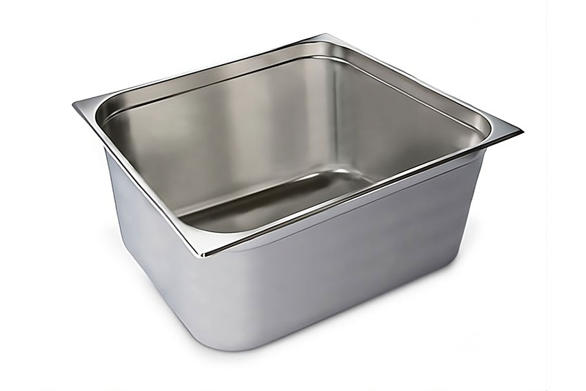 GN2/1 - 200mm récipient inox - plein - V-Line 