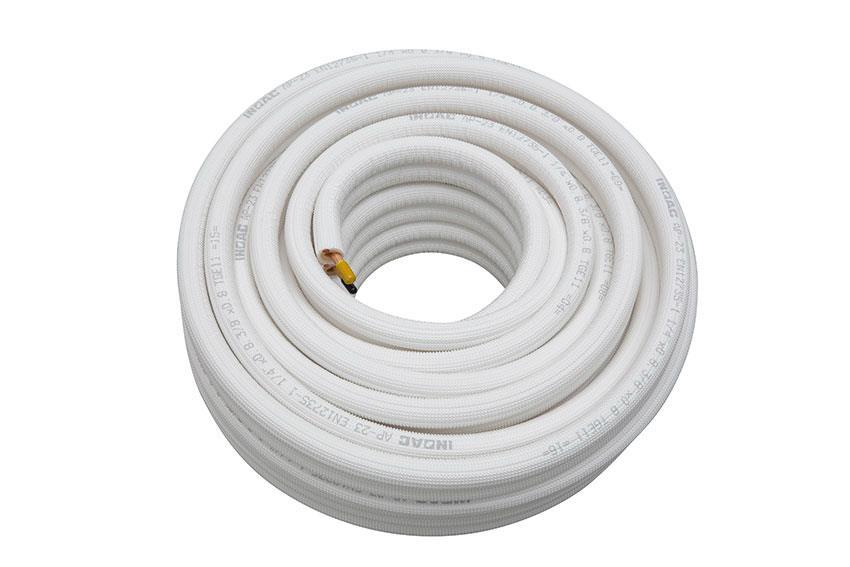 Tube cuivre preisole 1/4'+5/8' - clas.au feu b-s1-d0 - 10mtr/rol 