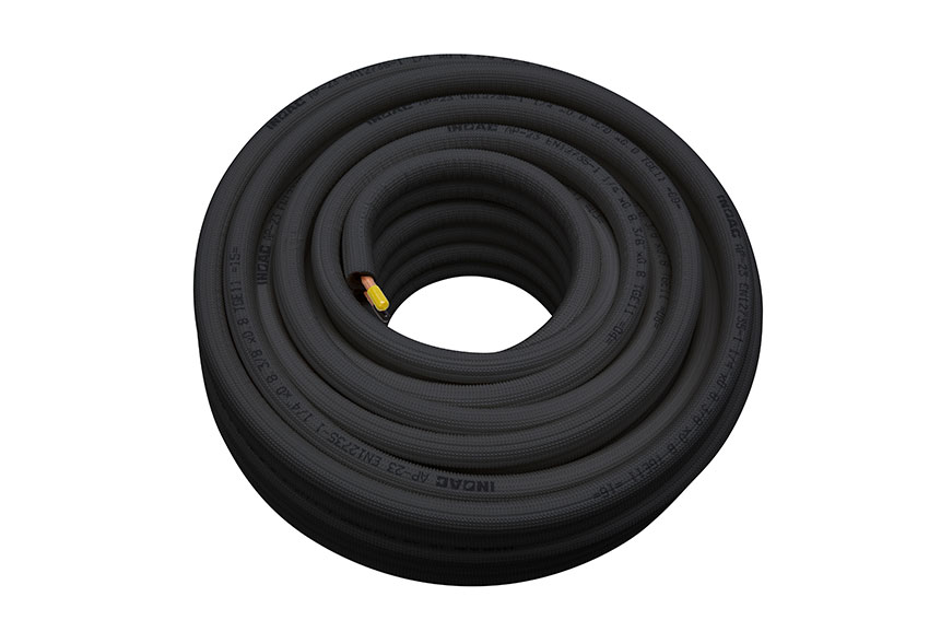 Tube cuivre preisole 1/4'+5/8' - clas.au feu b-s1-d0 - 20mtr/rol 