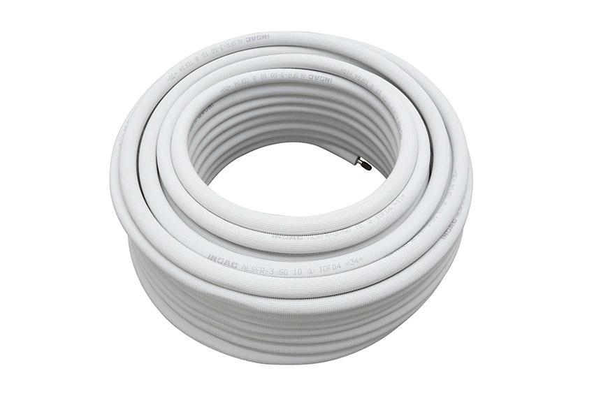 Tube aluminium preisole 1/4' - clas.au feu b-s1-d0 - 50mtr/rol 